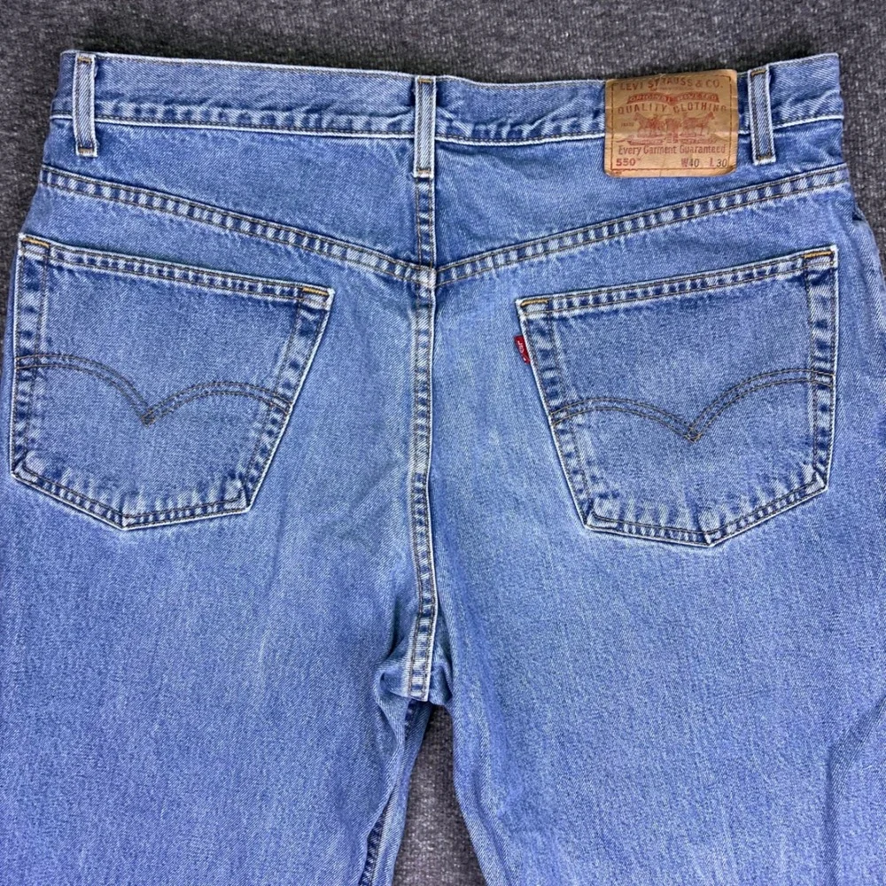 VTG 00s‎ Levis 550 Jeans Mens 40x30 Blue Relaxed Casual Tapered Denim